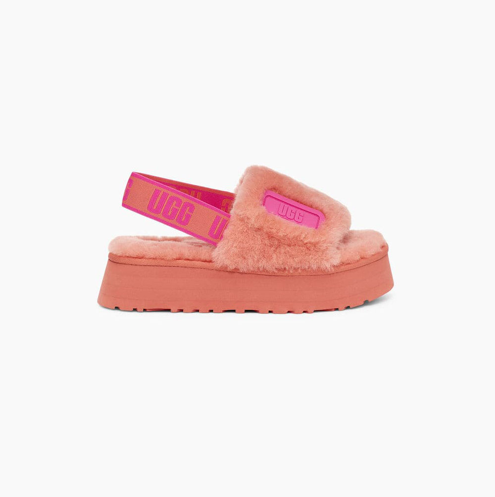 UGG Disco Slide Coral Slippers for Women (QXRO36240)